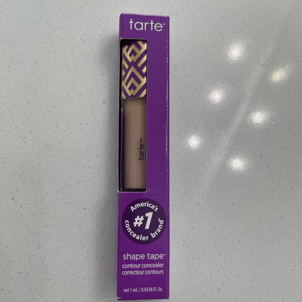 NIB tarte shape tape mini concealer 27H light medium honey